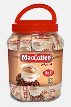 Maccoffee Original кавовий напій 3в1 50 штук (банка) 11 фото