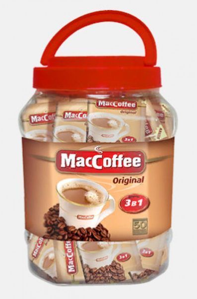 Maccoffee Original кавовий напій 3в1 50 штук (банка) 11 фото